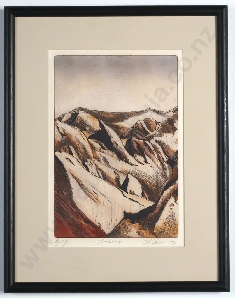 Stanley Palmer - 'Mountainside', Bamboo Engraving & Lithography LE (6/60) (1979) Image 1++