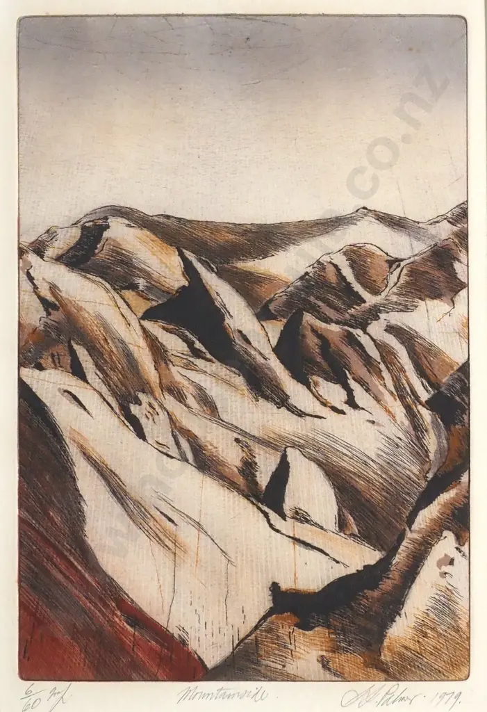 Stanley Palmer - 'Mountainside', Bamboo Engraving & Lithography LE (6/60) (1979) Image 1++