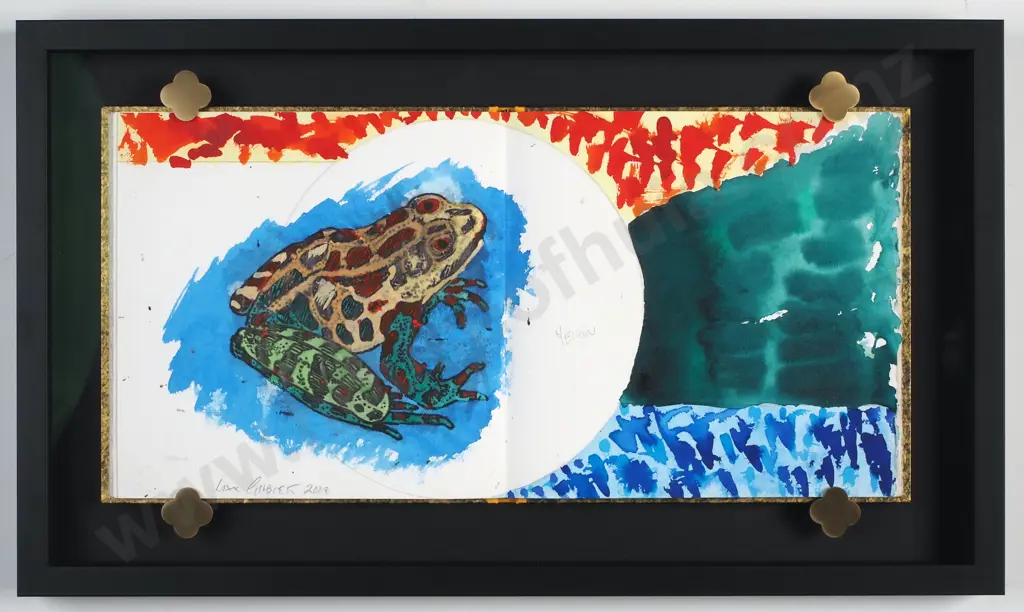 Max Gimblett - 'Fishwork', Mixed Media (2008) Image 1++