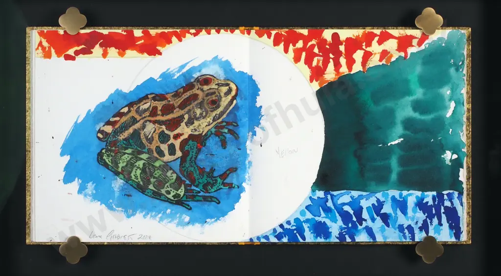 Max Gimblett - 'Fishwork', Mixed Media (2008) Image 1++