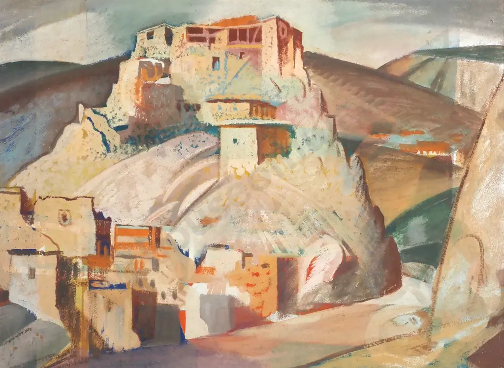 John Weeks - Marrakesh, Tempera on Board (c. 1928) Image 1++