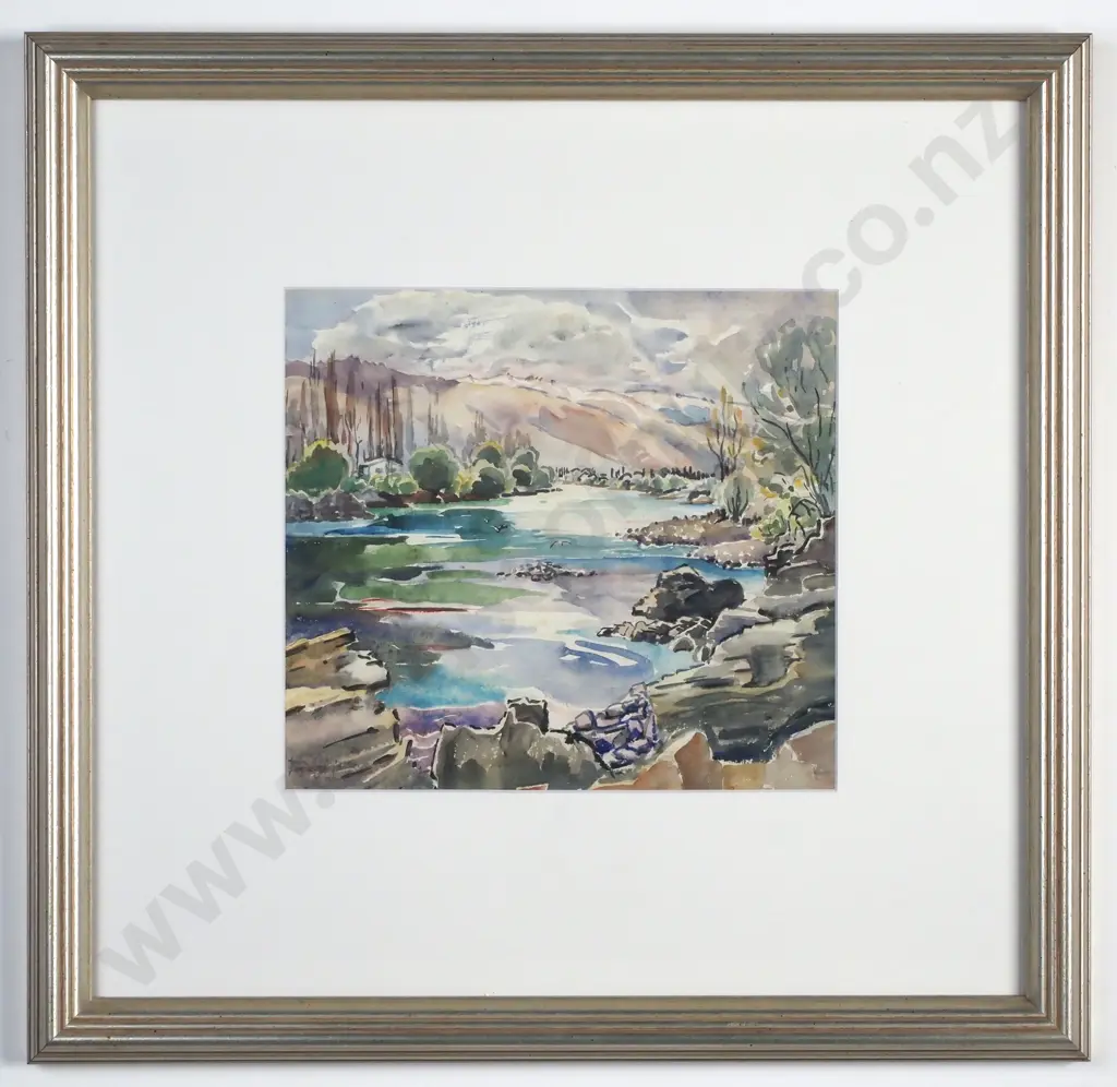 Eana B. Jeans - Taieri River, Watercolour  Image 1++