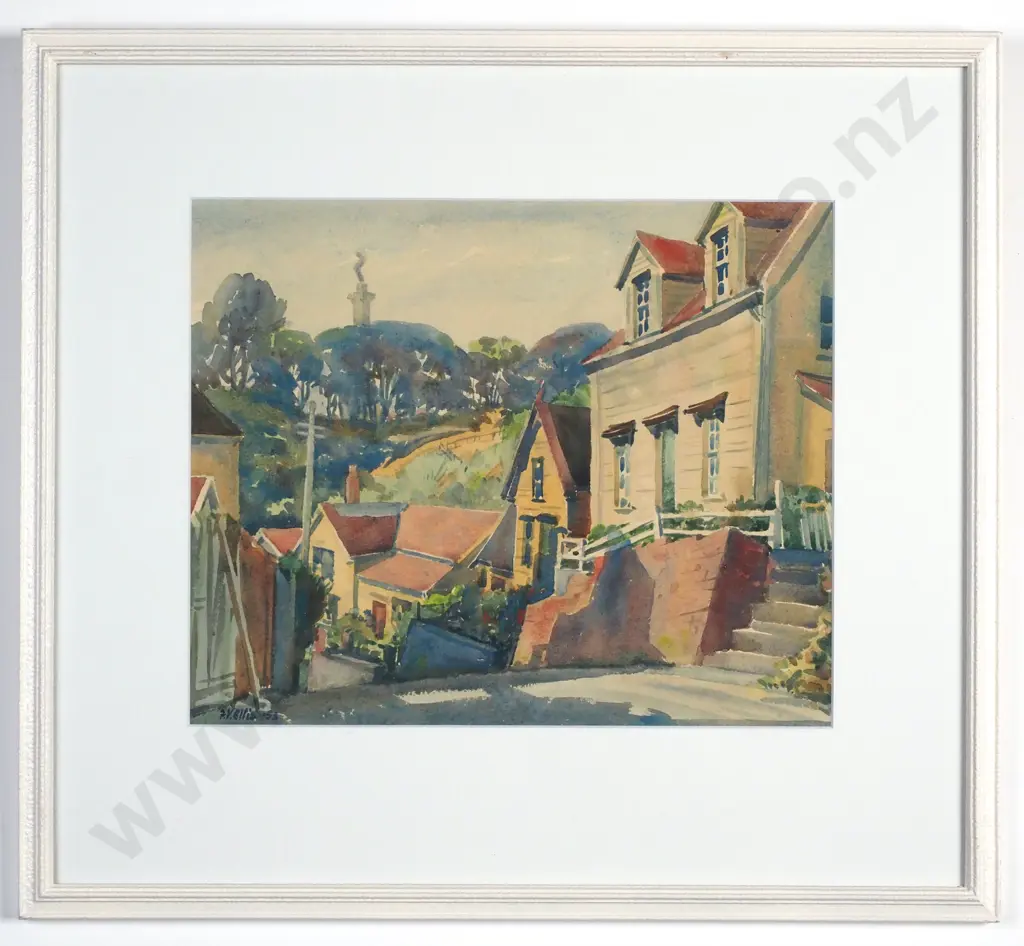 Frederick Ellis - Street Study, Watercolour (1953) Image 1++