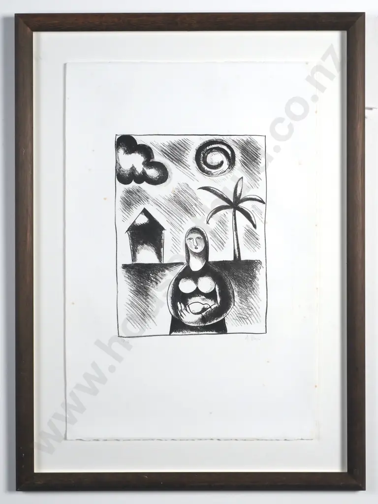 Agnes Wood - Madonna & Kiwi, Lithograph, LE 12/15 Image 1++