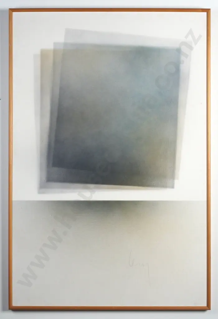 Keith Levy - Large Abstract Grey Boxes, Acrylic on Canvas Image 1++