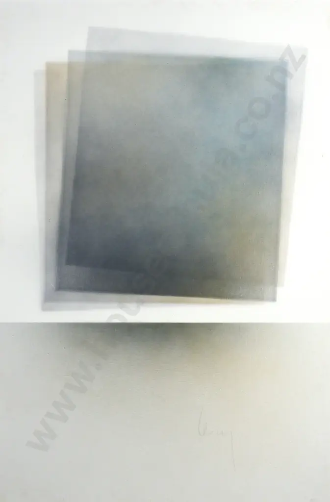 Keith Levy - Large Abstract Grey Boxes, Acrylic on Canvas Image 1++