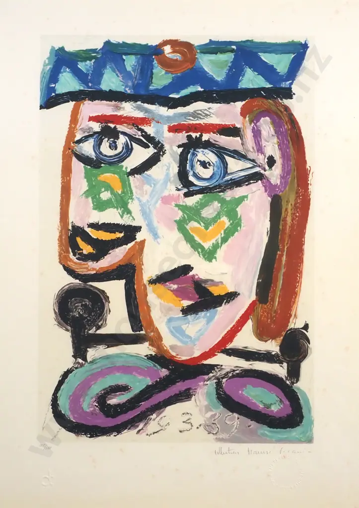 Pablo Picasso - 'Femme au Beret' - Ltd Ed Lithograph, Marina Picasso Image 1++