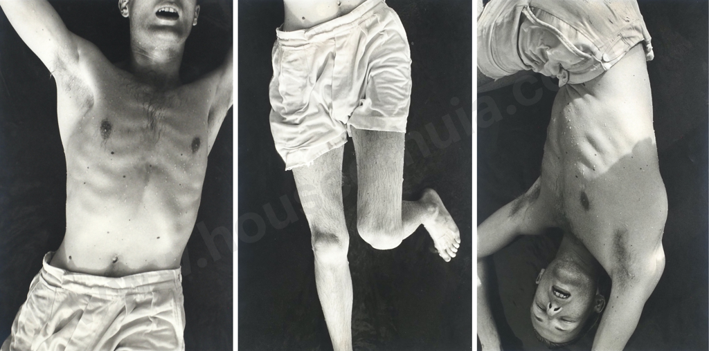Fiona Pardington - 'The Sudden Fall', Silver Gelatin Photographic Triptych (c. 1990) Image 1++