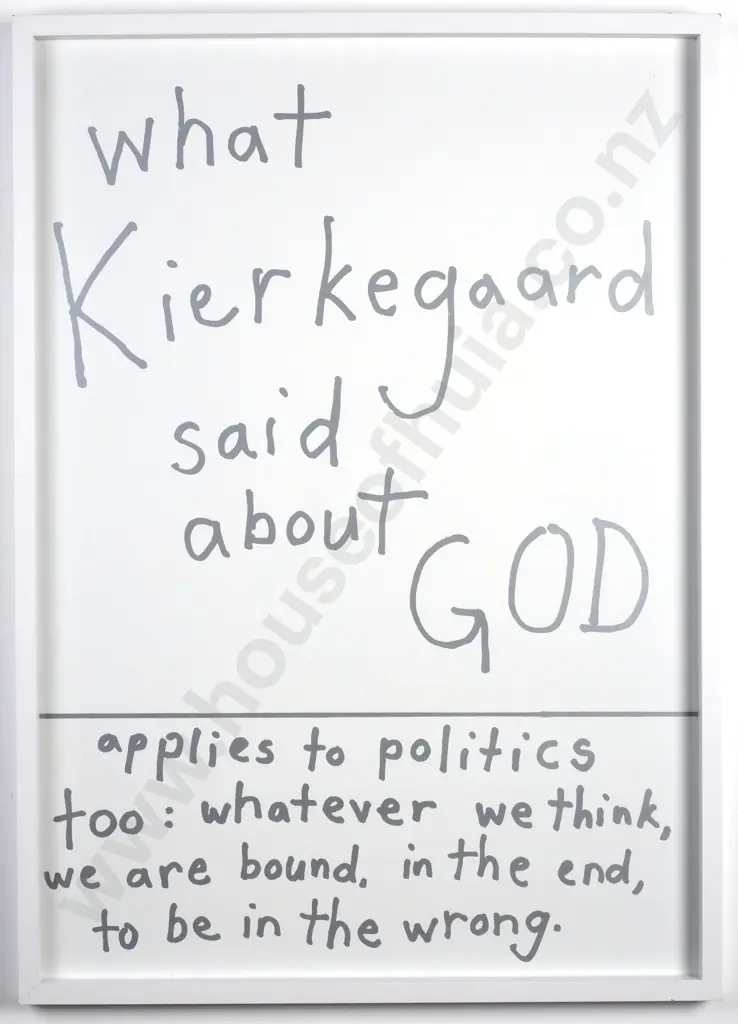 John Reynolds - 'Kierkegaard (Artspace)', Poster Print (2005) Image 1++