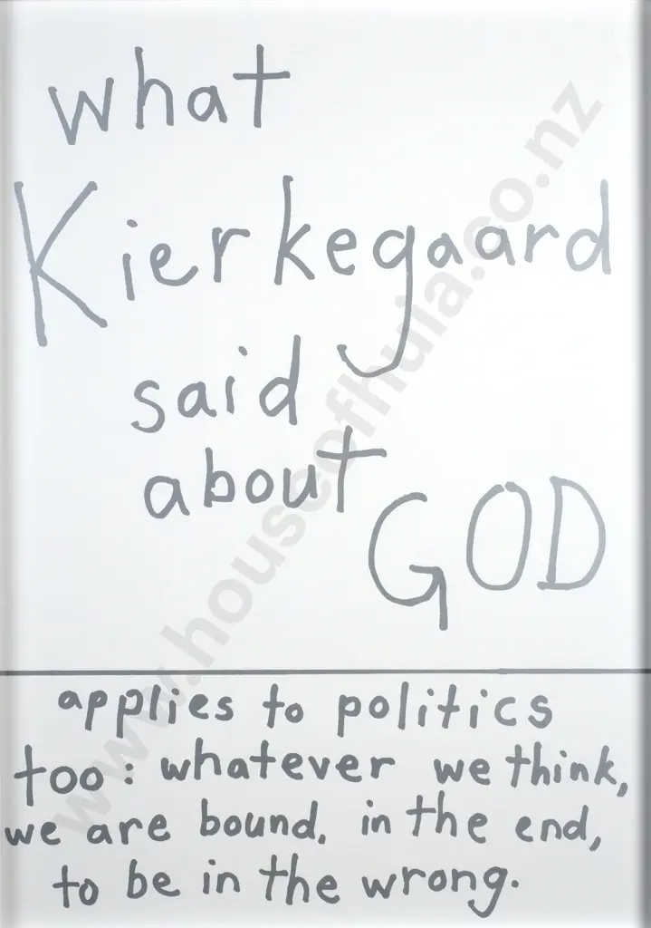 John Reynolds - 'Kierkegaard (Artspace)', Poster Print (2005) Image 1++