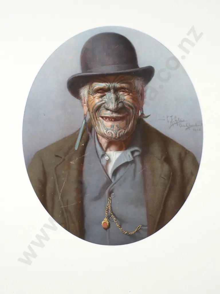 Charles Frederick Goldie - 'A Good Joke', Antique Chromolithograph (1905) Image 1++
