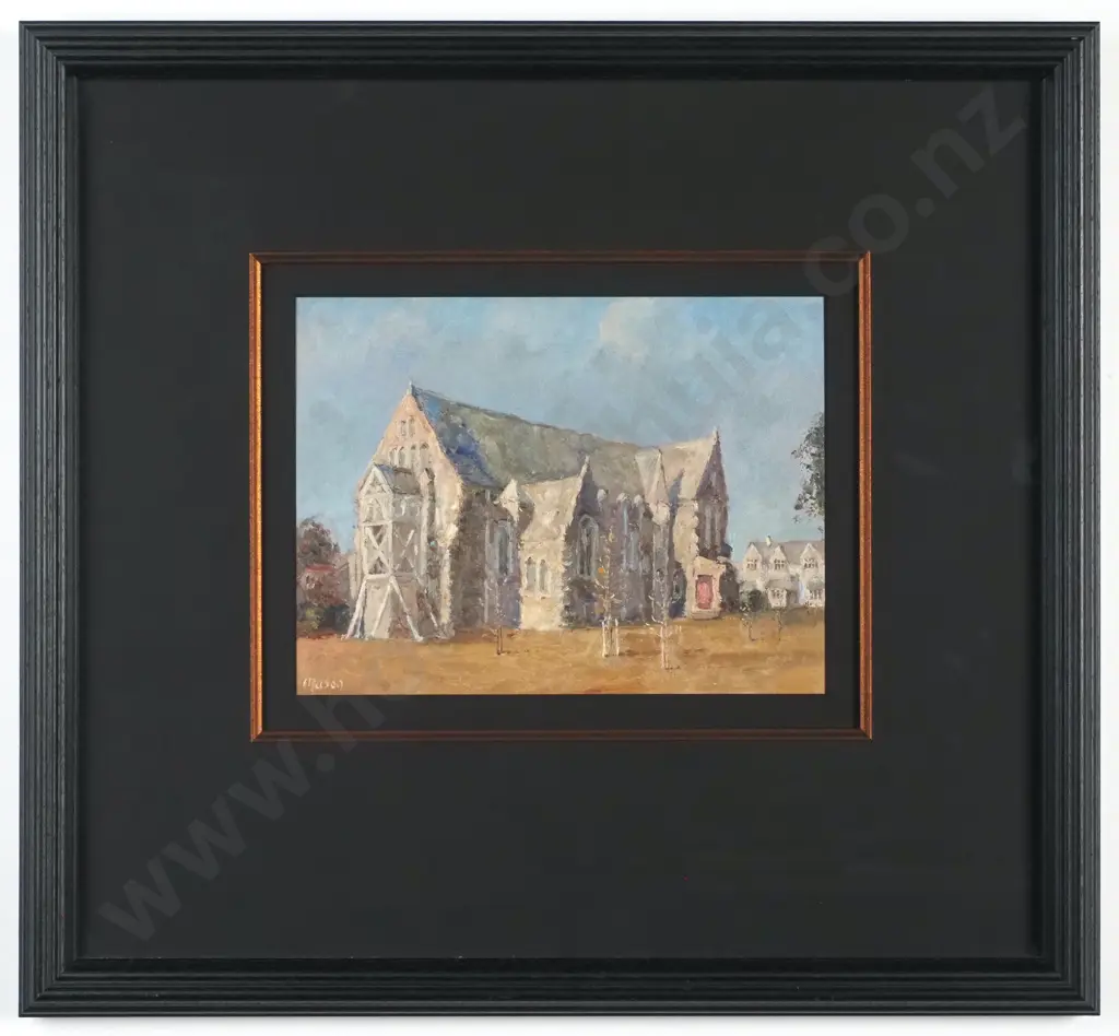 Malcolm Mason - Anglican Church, Christchurch, Oil Image 1++