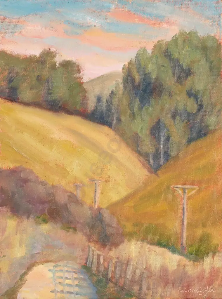 Benjamin Constable - 'Bowenvale Track IV', Oil on Board (2026) Image 1++