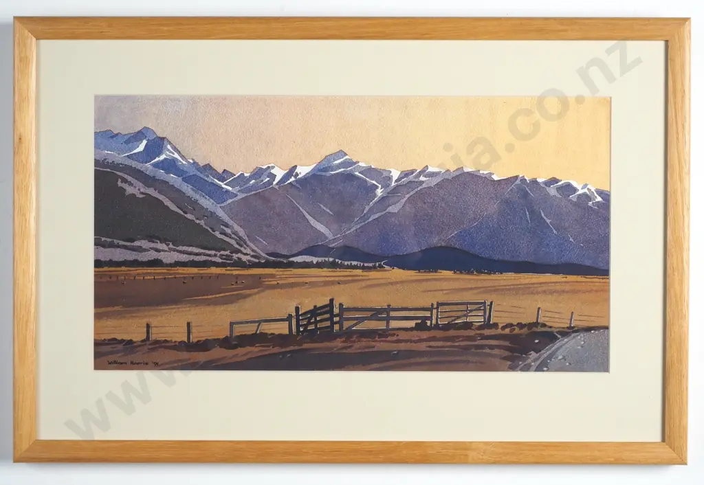 William Harris - Kepler Mountain, Te Anau Watercolour Image 1++