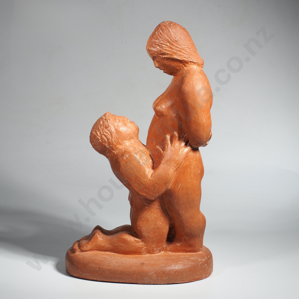 Llewelyn Summers - Begging Figure, Terracotta Slip Cast Image 1++