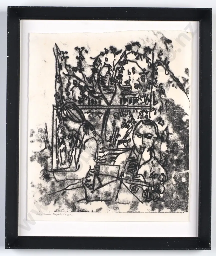 Janet Paul - Pat & Jonnie Ngapuhi Road, Aquatint (1978) Image 1++
