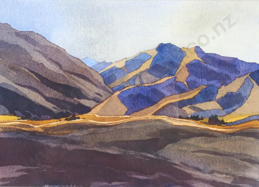 Attributed to William Harris - Mount Burke, Near Wanaka Image 1++