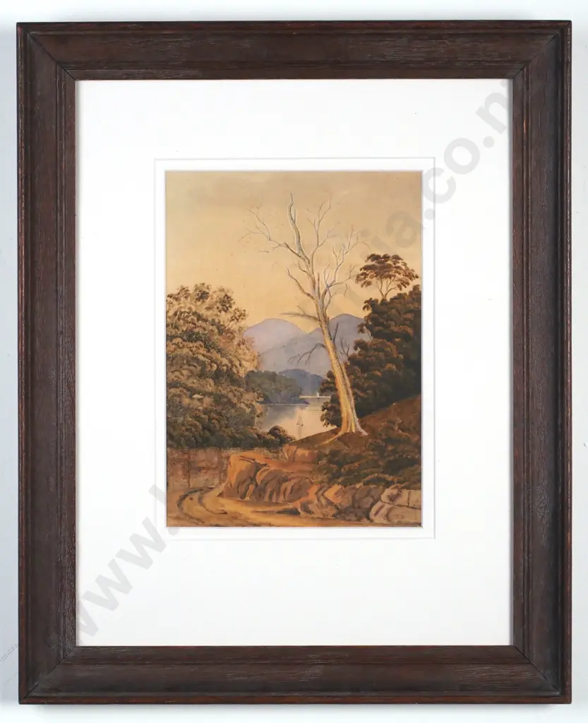 John Barr Clark Hoyte - Colonial Landscape, Watercolour Image 1++
