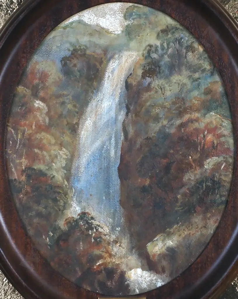 James Nairn - West Coast Waterfall, Oil (1897)  Image 1++