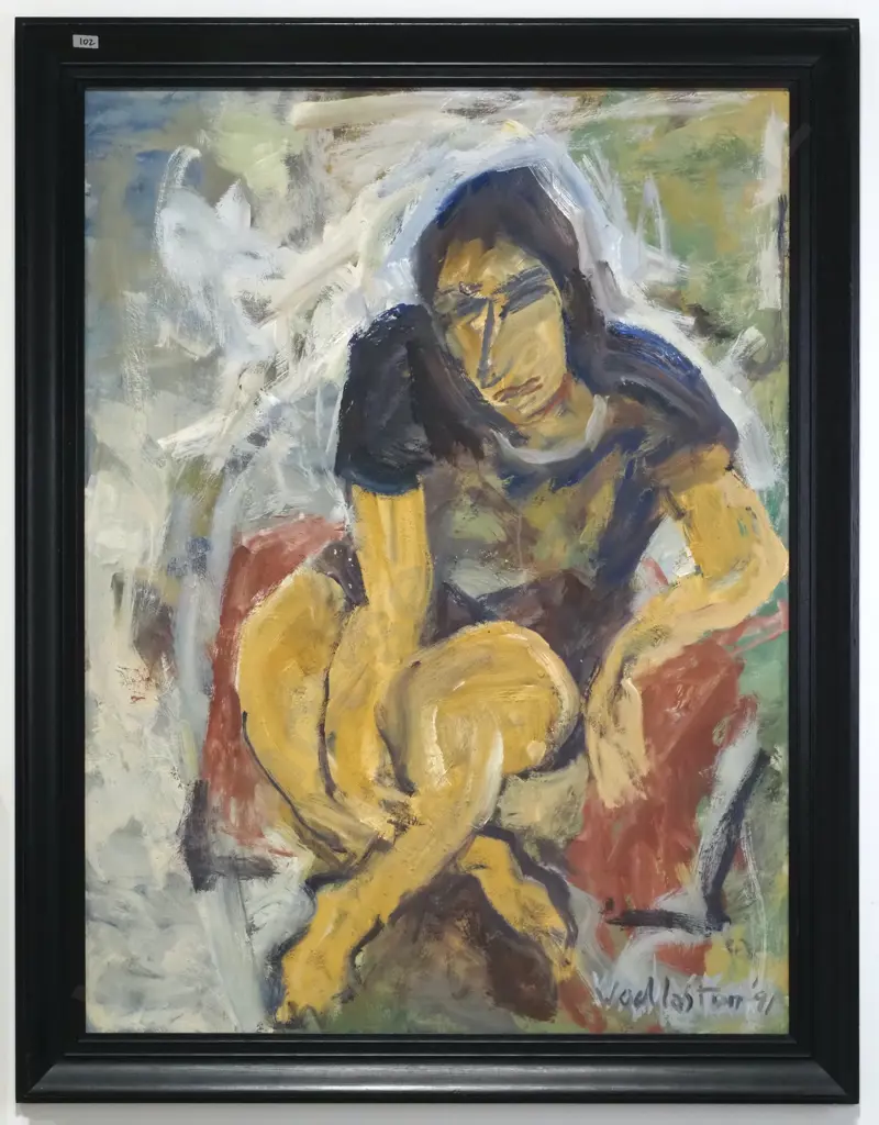 Toss Woollaston - 'White Stephen', Oil on Board (1991) Image 1++