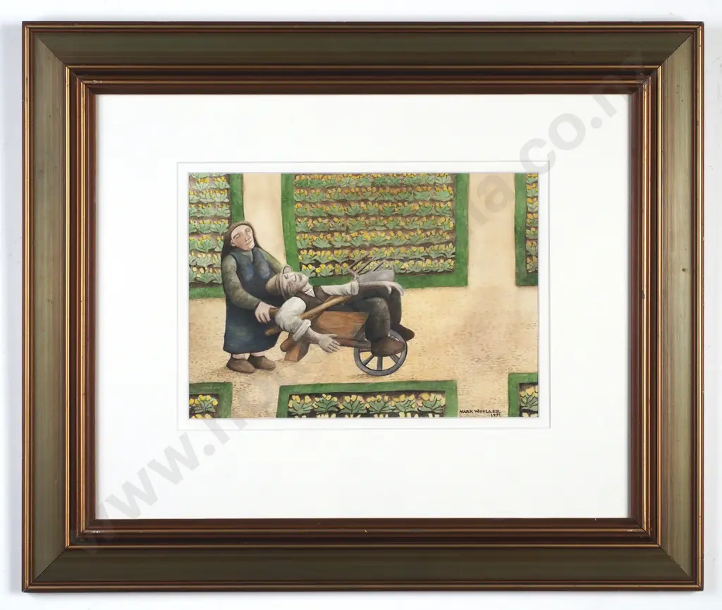 Mark Wooller - A Hard Day's Work, Watercolour (1991) Image 1++