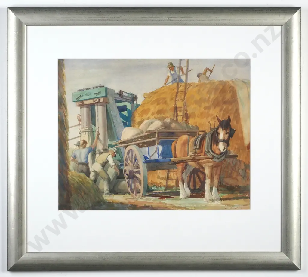 Frederick Ellis - Untitled (Farm Labour), Watercolour (1938) Image 1++