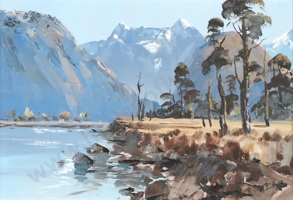 Aston Greathead - Waiho River, Westland, Oil Image 1++