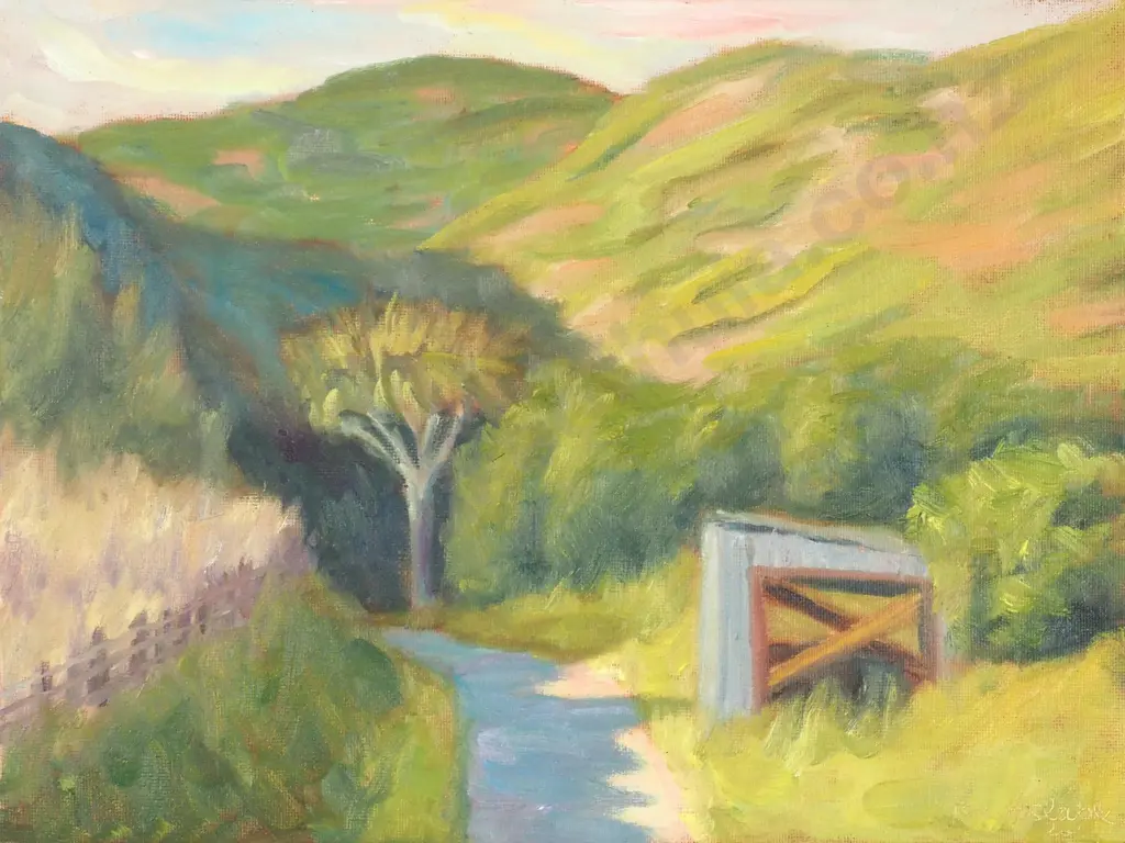 Benjamin Constable - 'Hoon Hay Valley Track', Oil on Board ( 2026) Image 1++