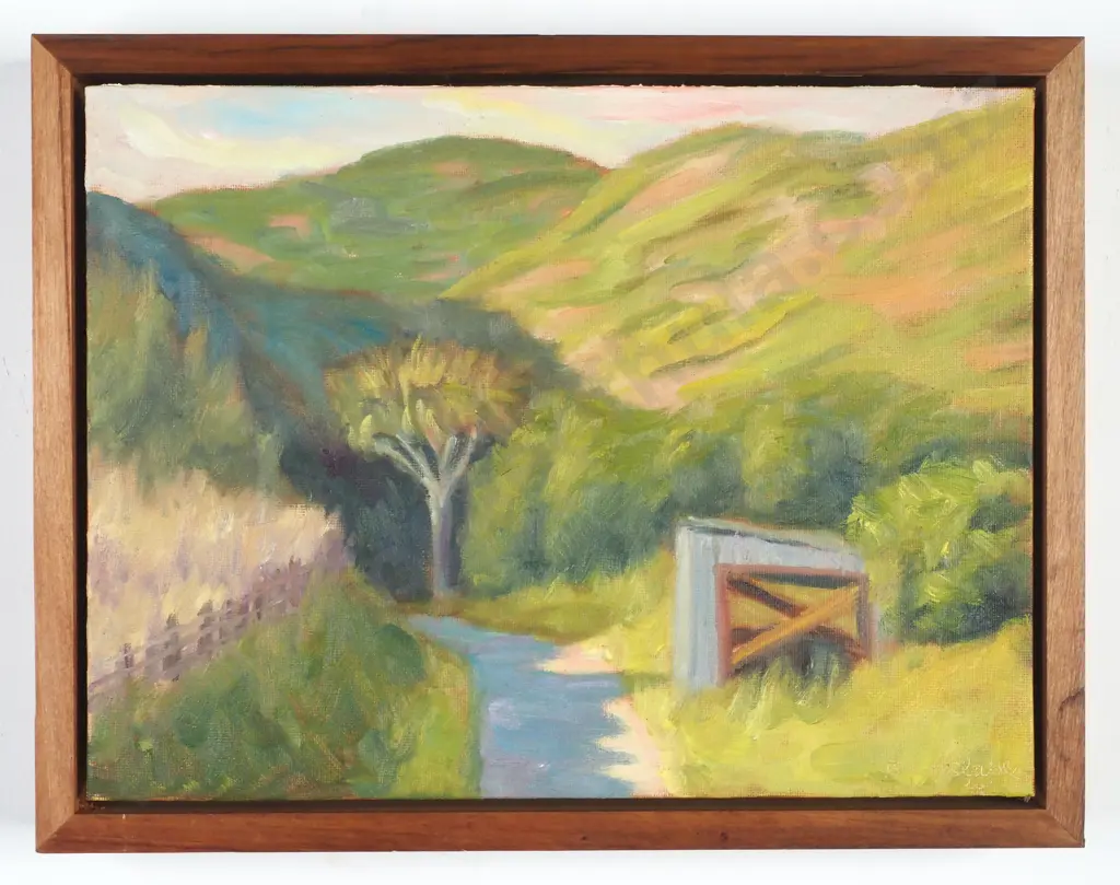 Benjamin Constable - 'Hoon Hay Valley Track', Oil on Board ( 2026) Image 1++