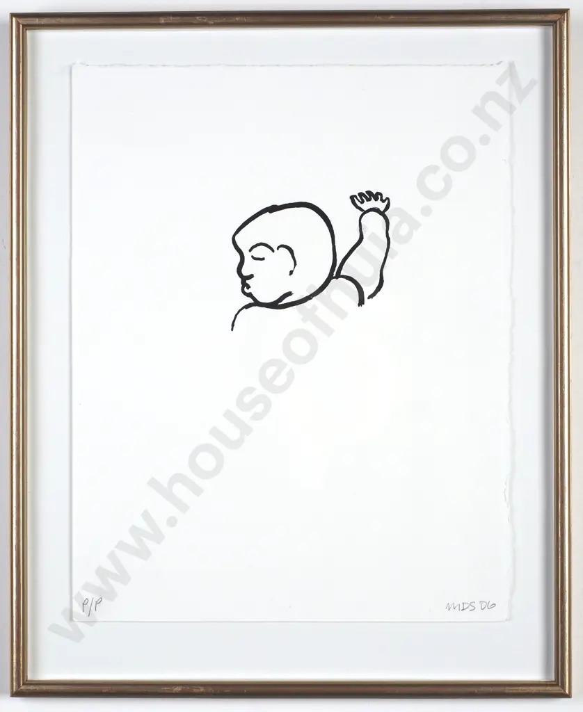 Michael Smither - 'Baby Reaching', Screenprint LE Printers Proof (2006) Image 1++