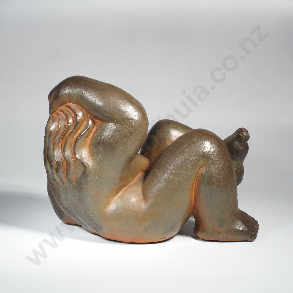 Llew Summers - Stylised Figural Female Sculpture, Glazed Terracotta Image 1++