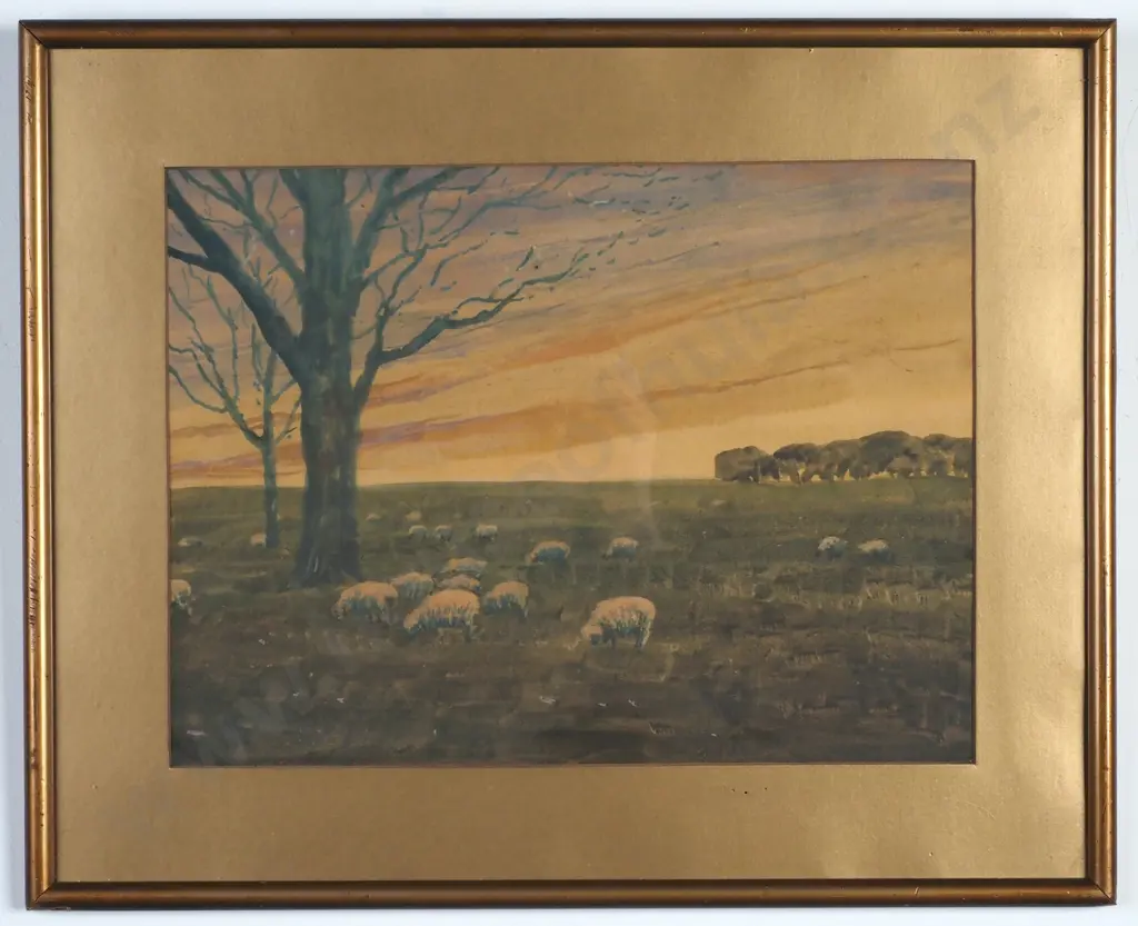 Blythe Fletcher - 'Pastoral Scene' Watercolour on Paper Image 1++
