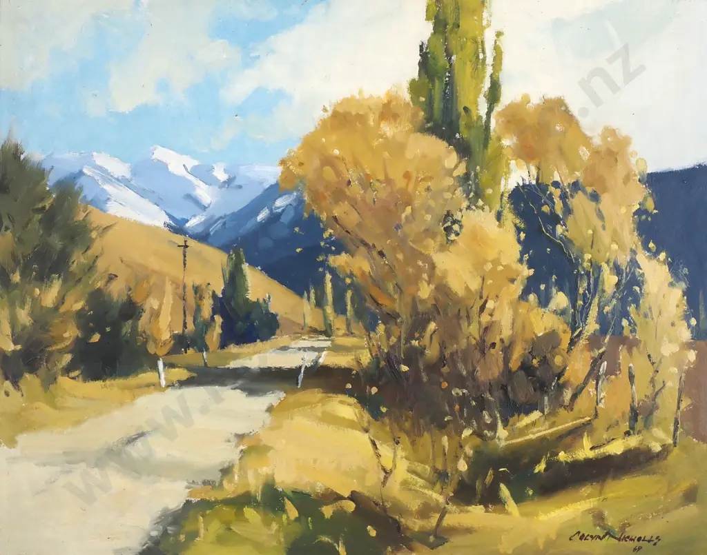 Colyn Nicholls - 'Autumnal Rural Scene', Oil on Board, 1969 Image 1++