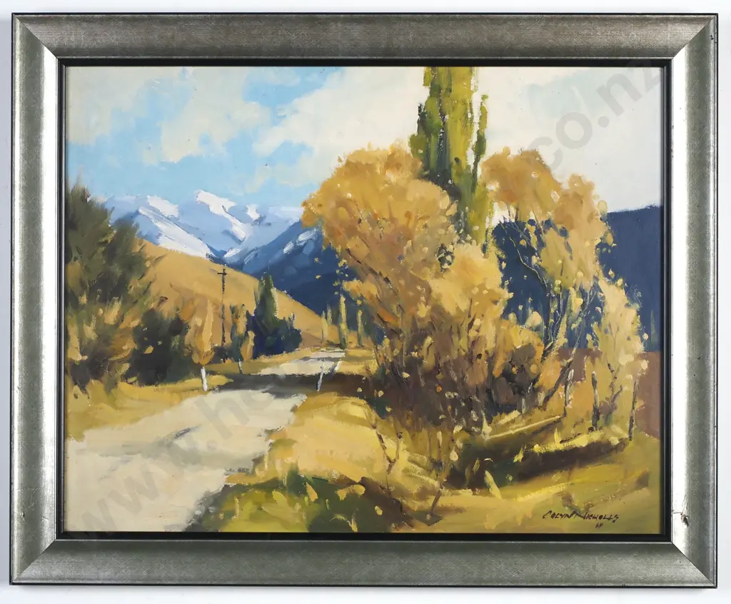 Colyn Nicholls - 'Autumnal Rural Scene', Oil on Board, 1969 Image 1++