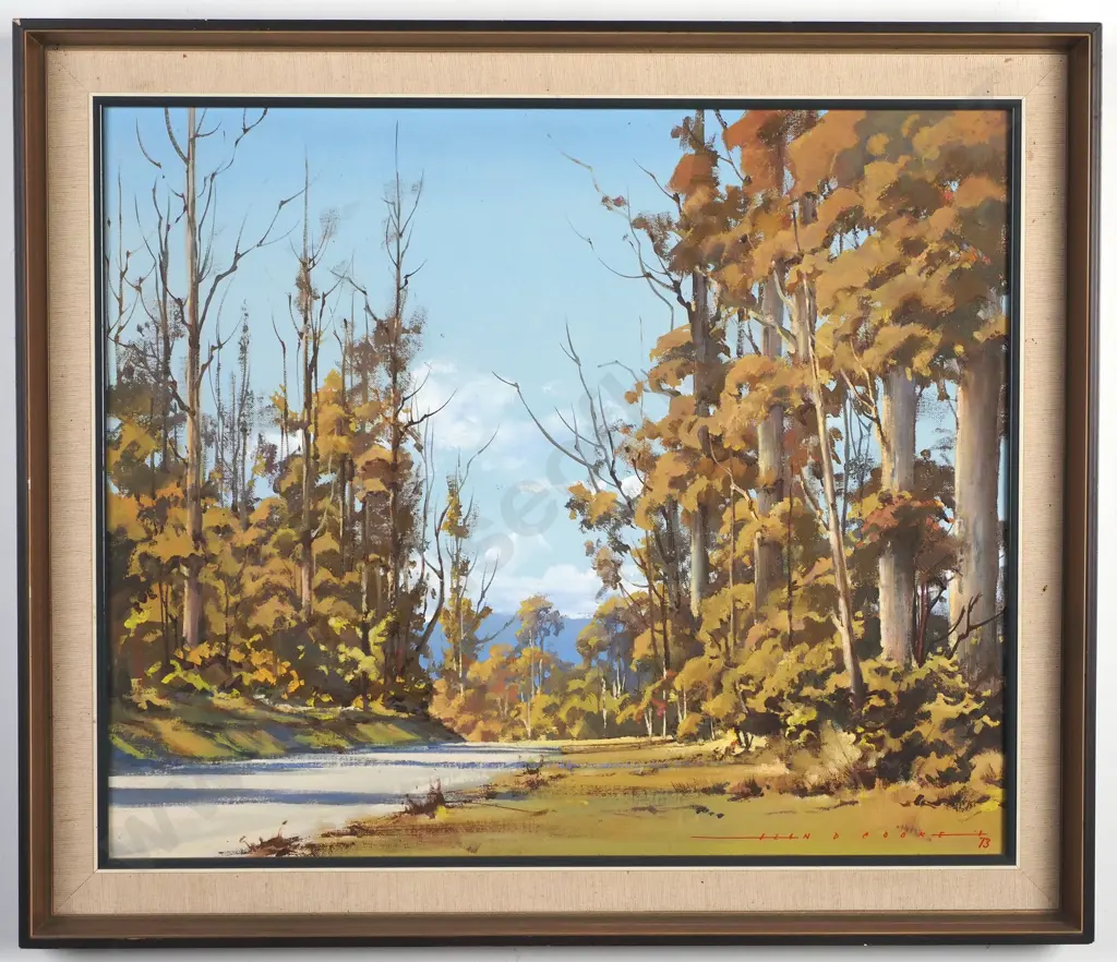Alan D Cooke - Stand of Gums, Bob's Cove, Lake Wakatipu Image 1++