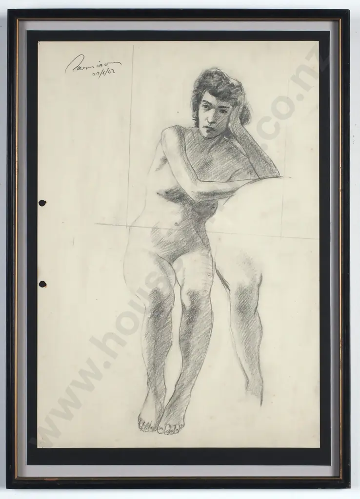 Sam Cairncross - Nude Study, Graphite (1942) Image 1++