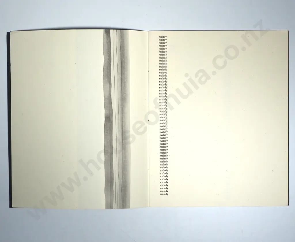 Bill Manhire & Ralph Hotere - 'Malady', Book, Edition 15/50 Signed Copies (1997) Image 1++