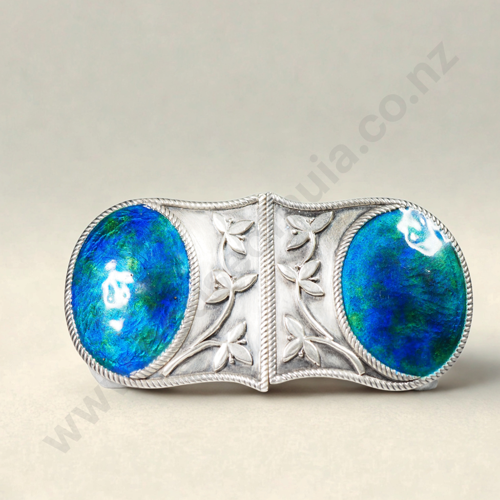 Liberty & Co Arts & Crafts Silver & Enamel Belt by William Hair Haseler - Hallmarked WHH Image 1++