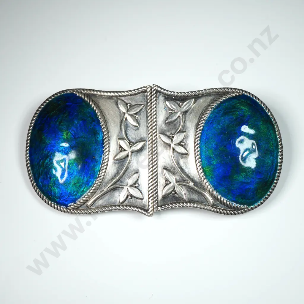 Liberty & Co Arts & Crafts Silver & Enamel Belt by William Hair Haseler - Hallmarked WHH Image 1++
