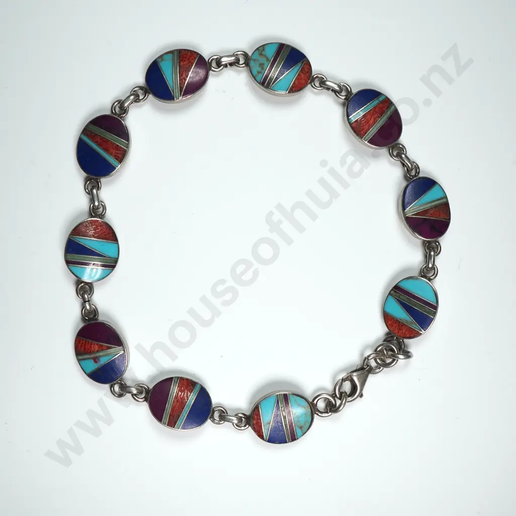 Funky Sterling Silver Geometric Bracelet Image 1++