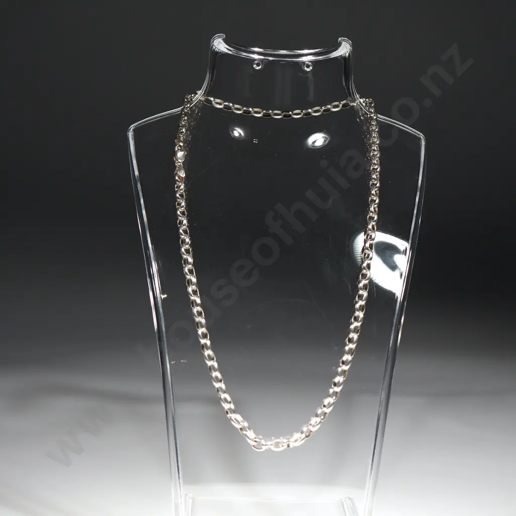 Sterling Silver Belcher Necklace Image 1++