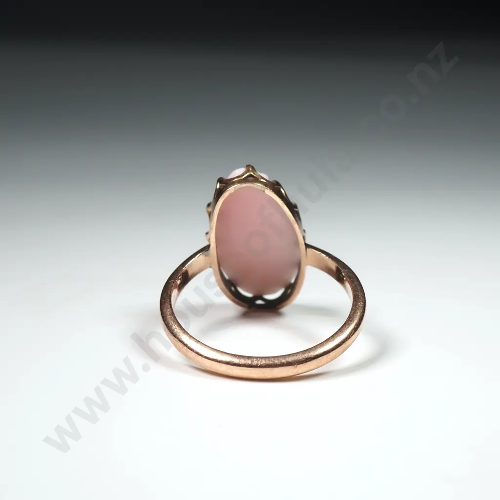 Antique 9ct Gold Cameo Ring Image 1++