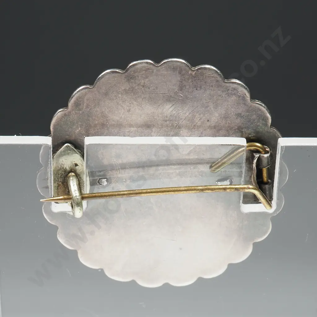 Vicotiran Silver & Rose Gold Brooch Image 1++