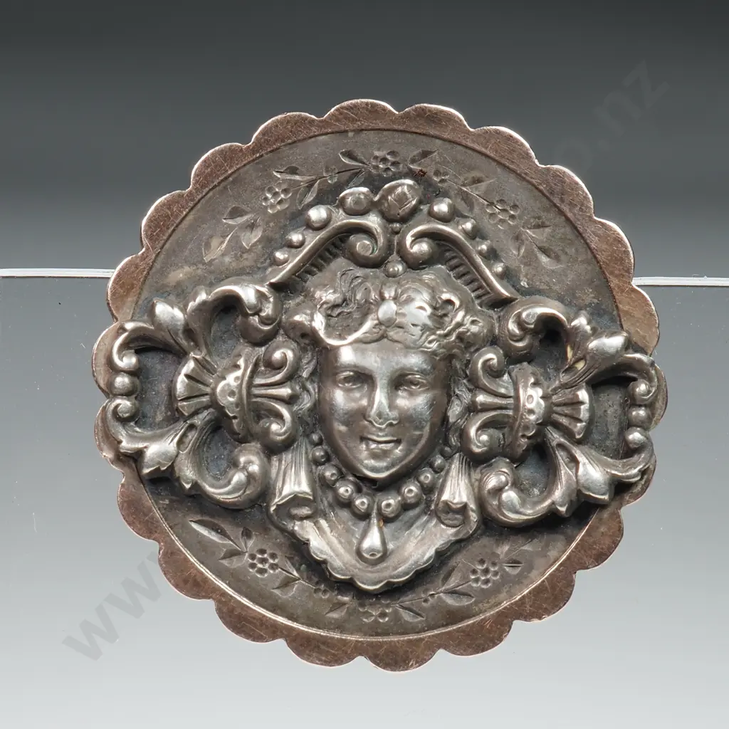 Vicotiran Silver & Rose Gold Brooch Image 1++