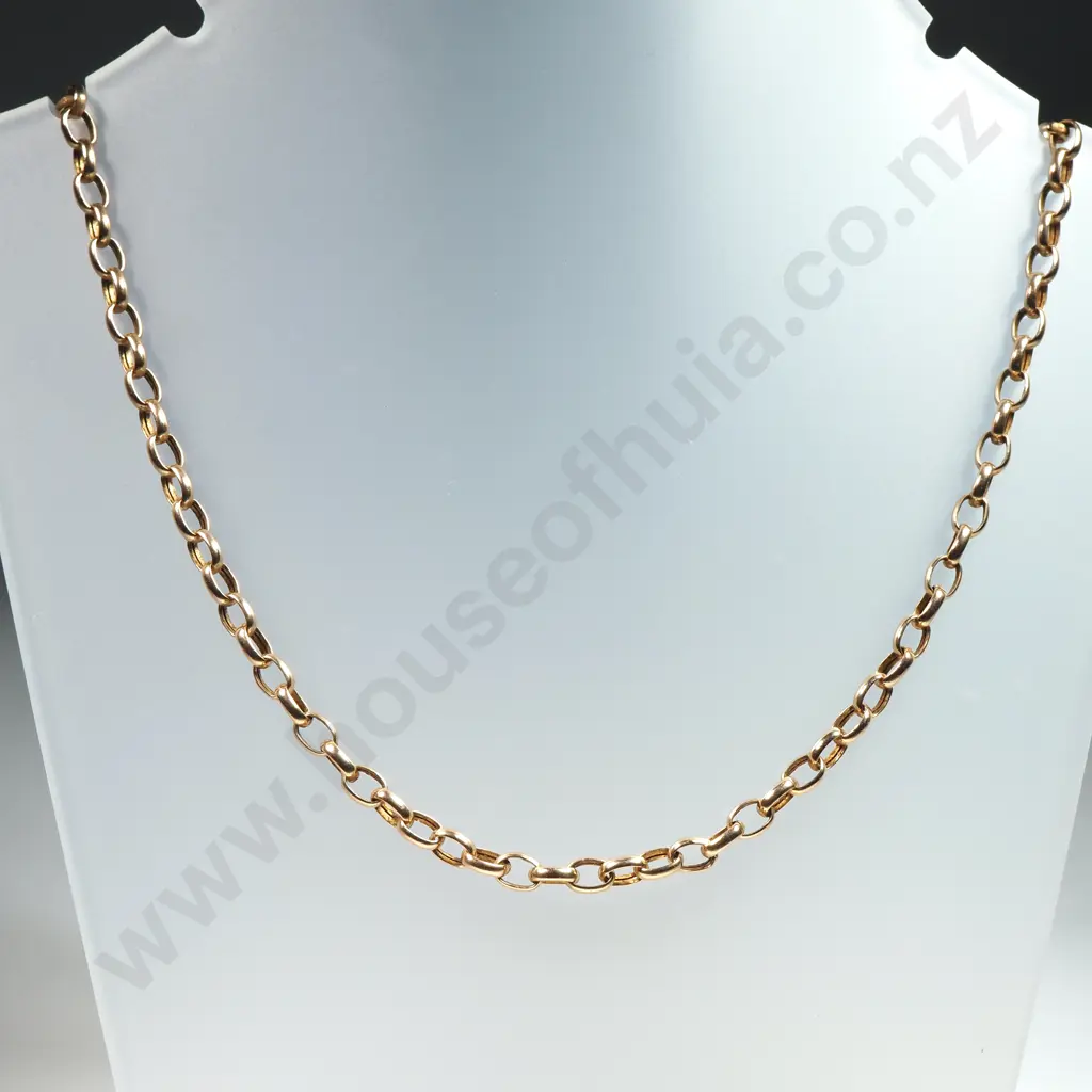 9ct Gold Belcher Necklace Image 1++