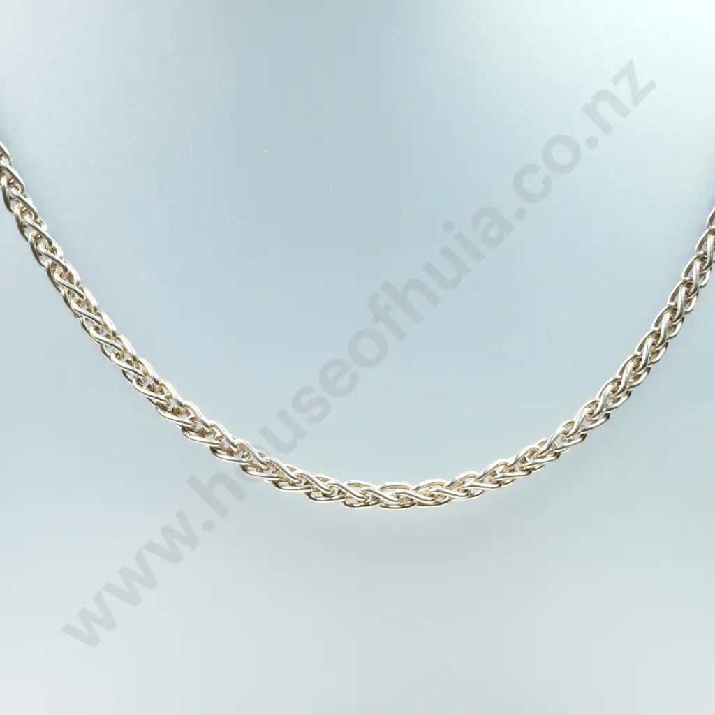 Sterling Silver Wheatlink Necklace Image 1++