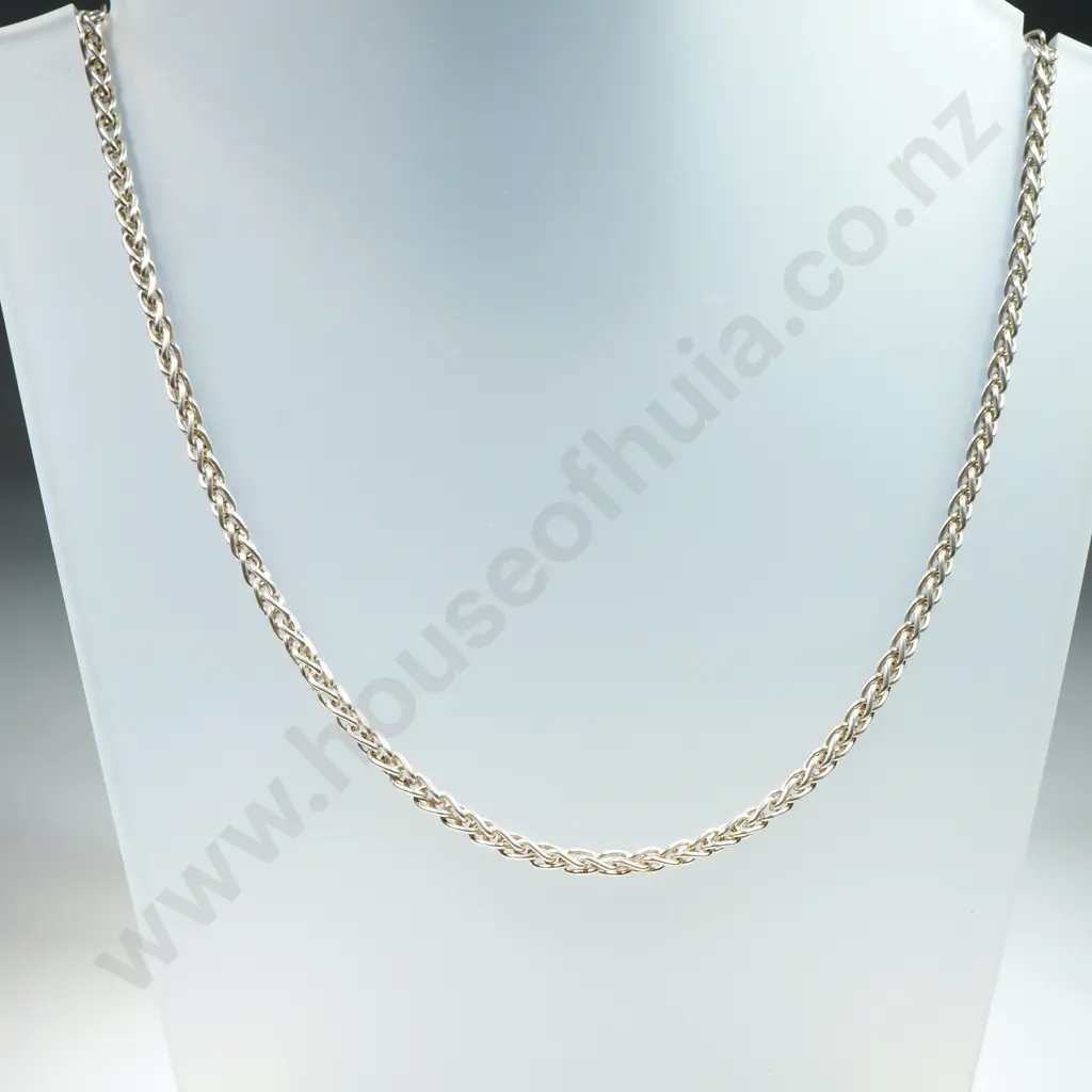 Sterling Silver Wheatlink Necklace Image 1++