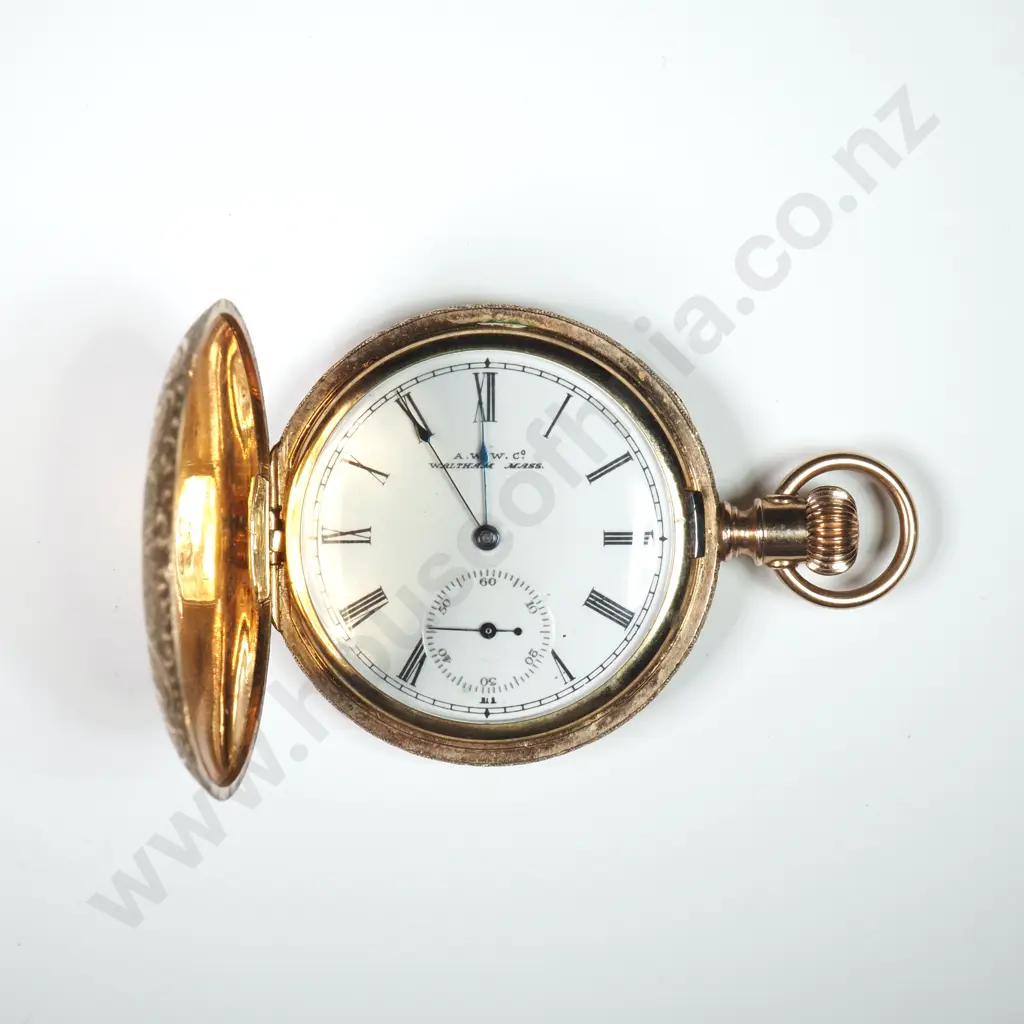 18ct Rolled Gold Waltham Pocket Watch Image 1++