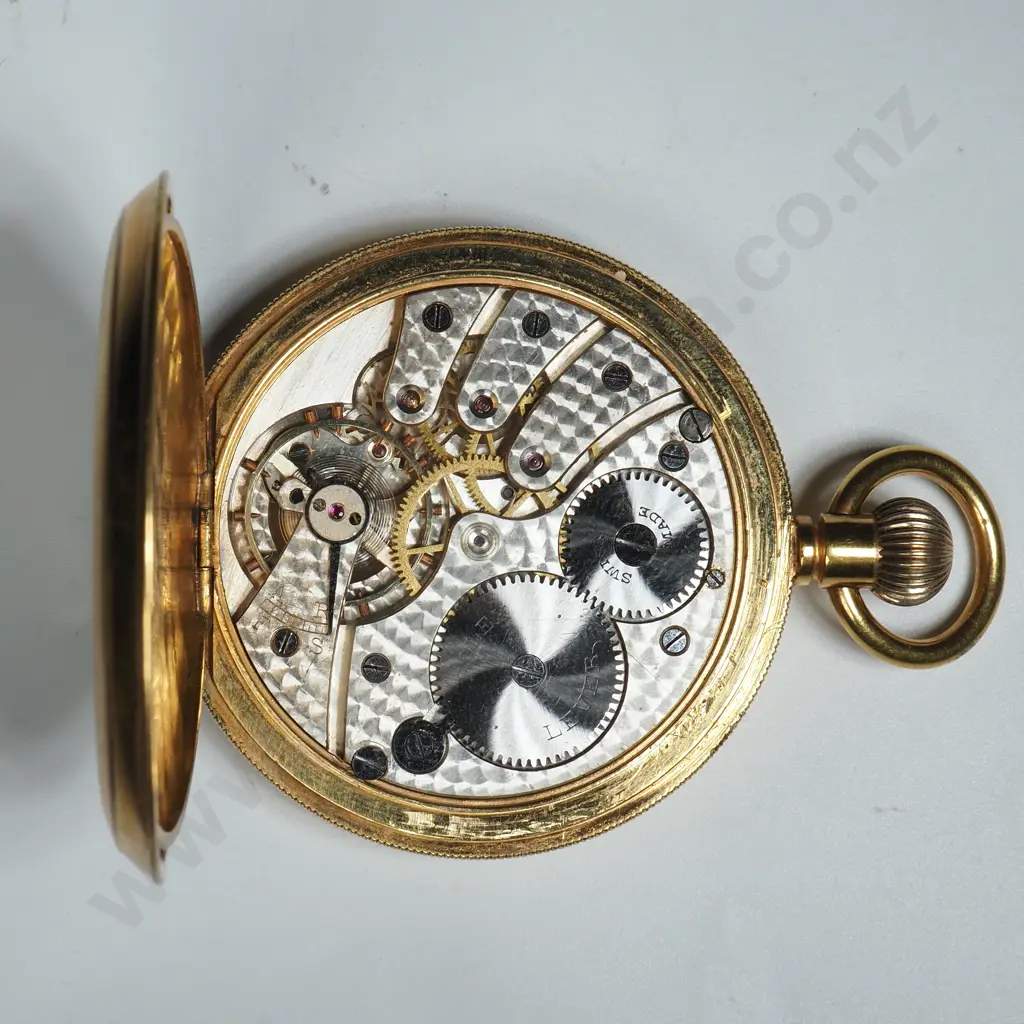 Antique Rolled Gold Rolex Pocket Watch w Military Connection "From Headquarters Staff 6.4.32" Image 1++
