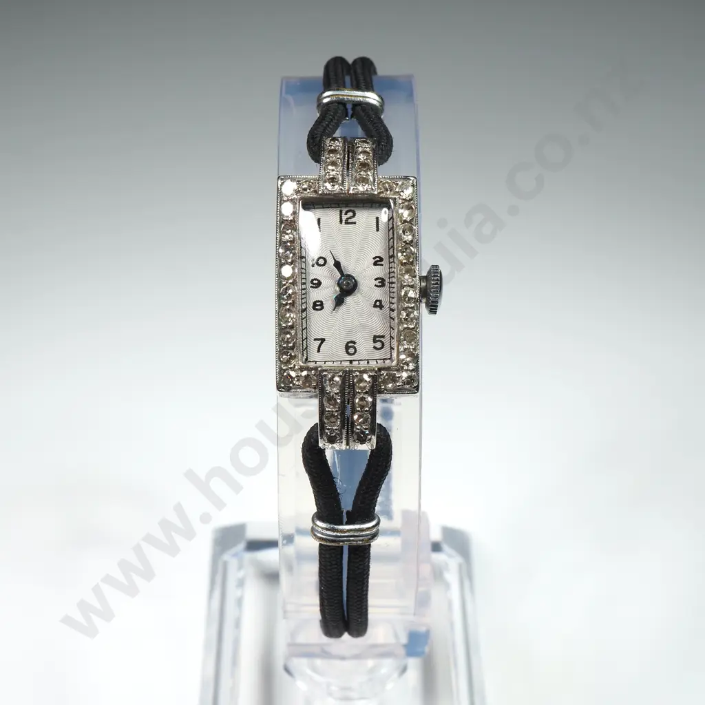 Exquisite Platinum & Diamond Ladies Wristwatch Image 1++